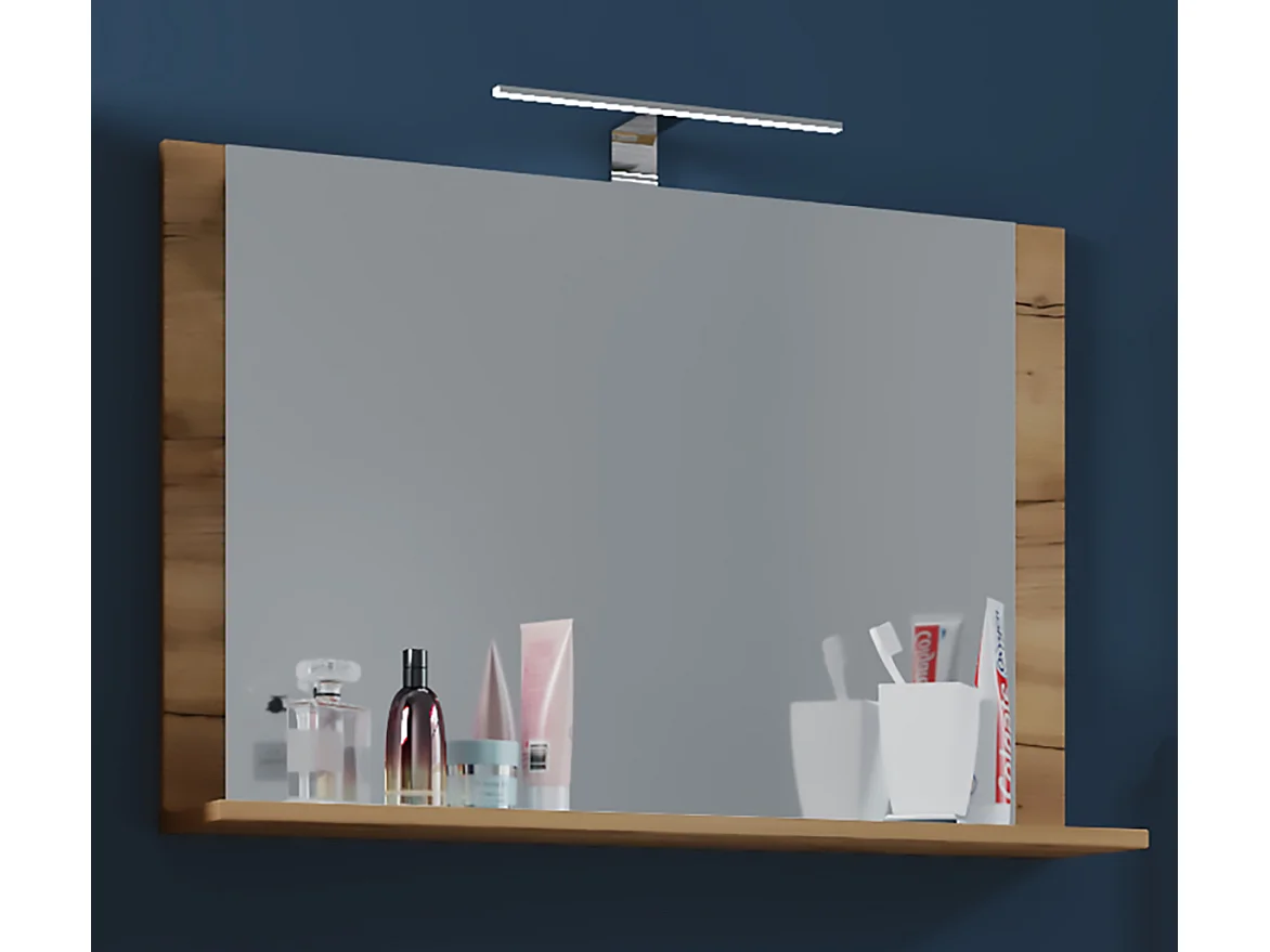 Bathroom furniture mirror Lendas Honey oak 0