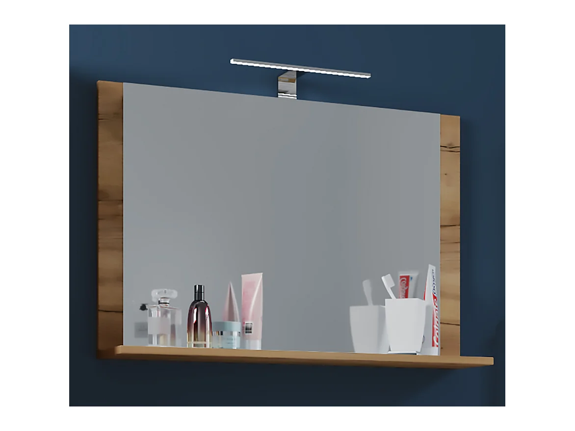 Badspiegel Wandspiegel Bad Ablage Lendas 55x60 cm