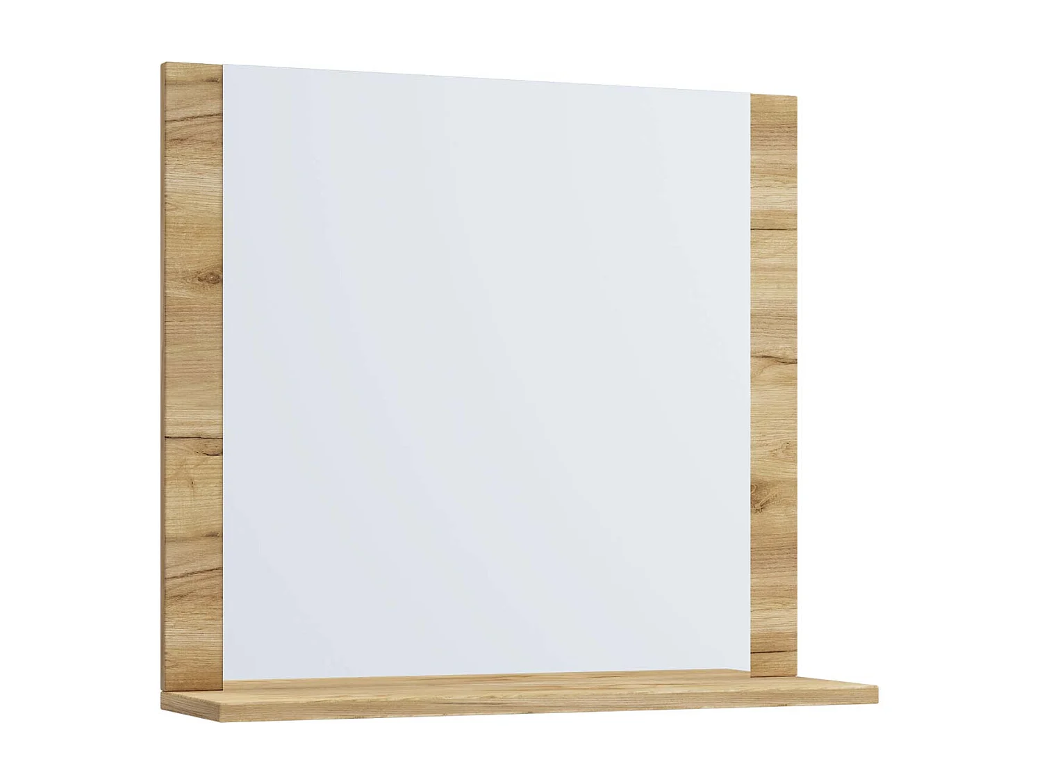 Espejo de baño Espejo de pared Lendas 55x60 cm Roble de miel