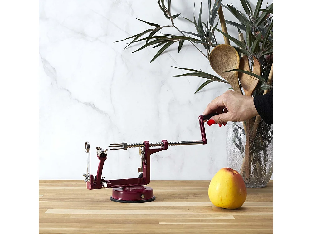 Pèle pomme en métal Beige