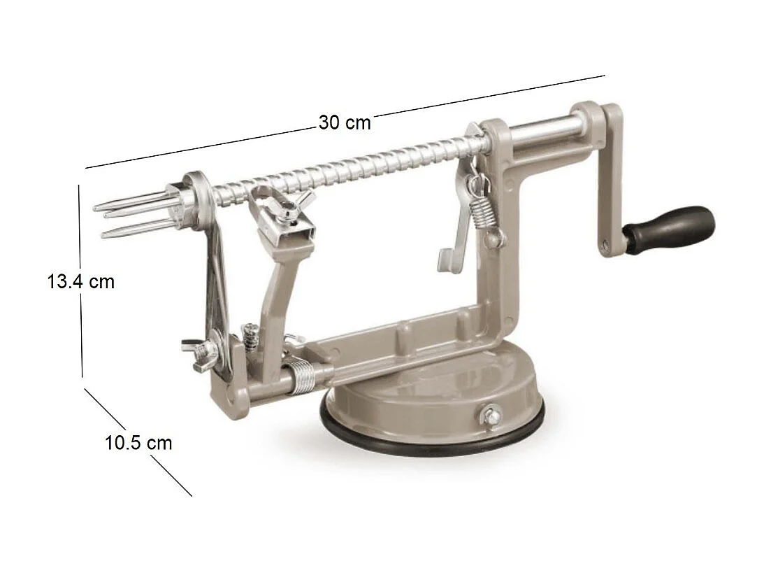 Pèle pomme en métal Beige
