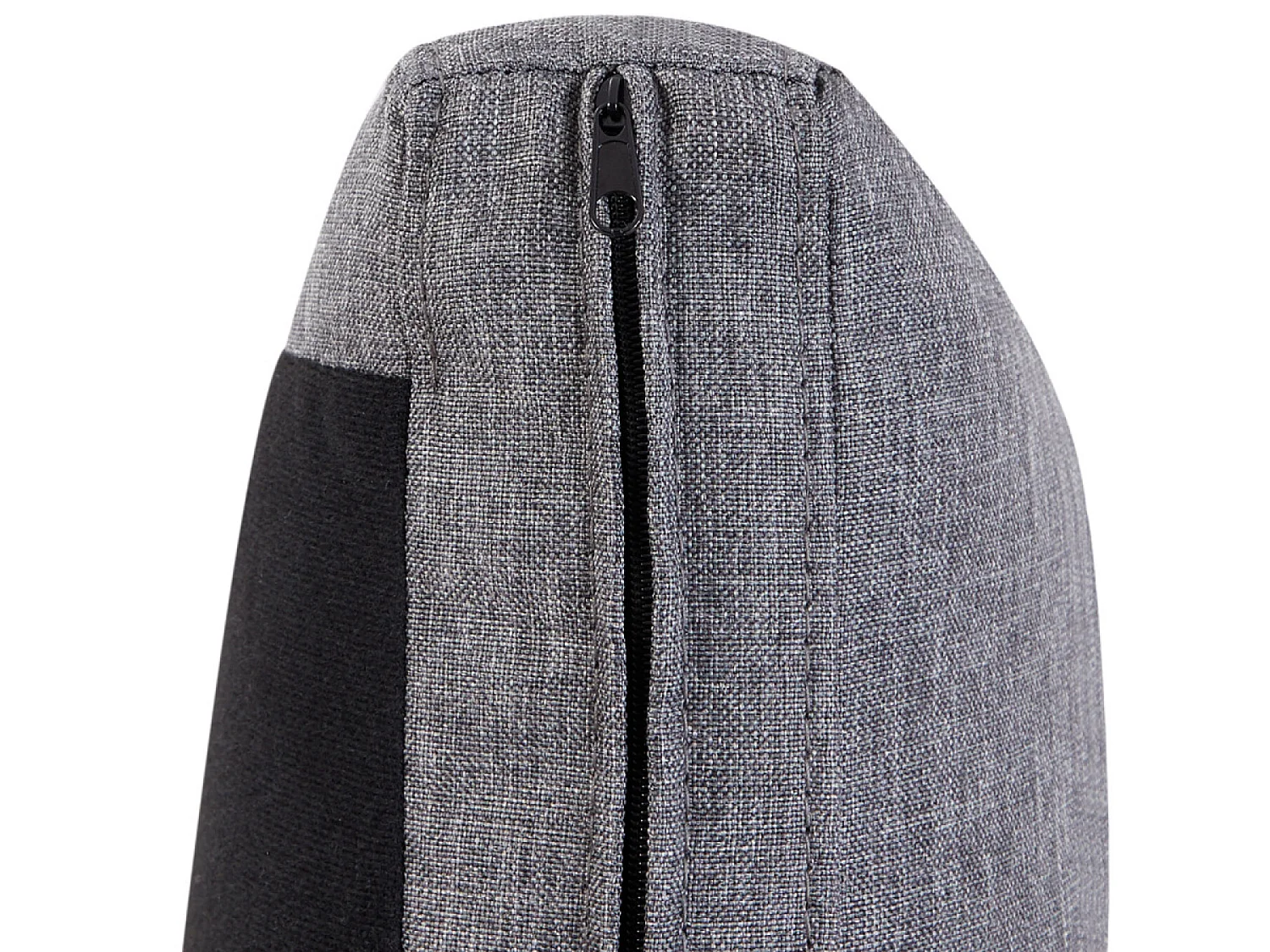 Canapé modulable 3 places + 1 pouf tissu gris CORK