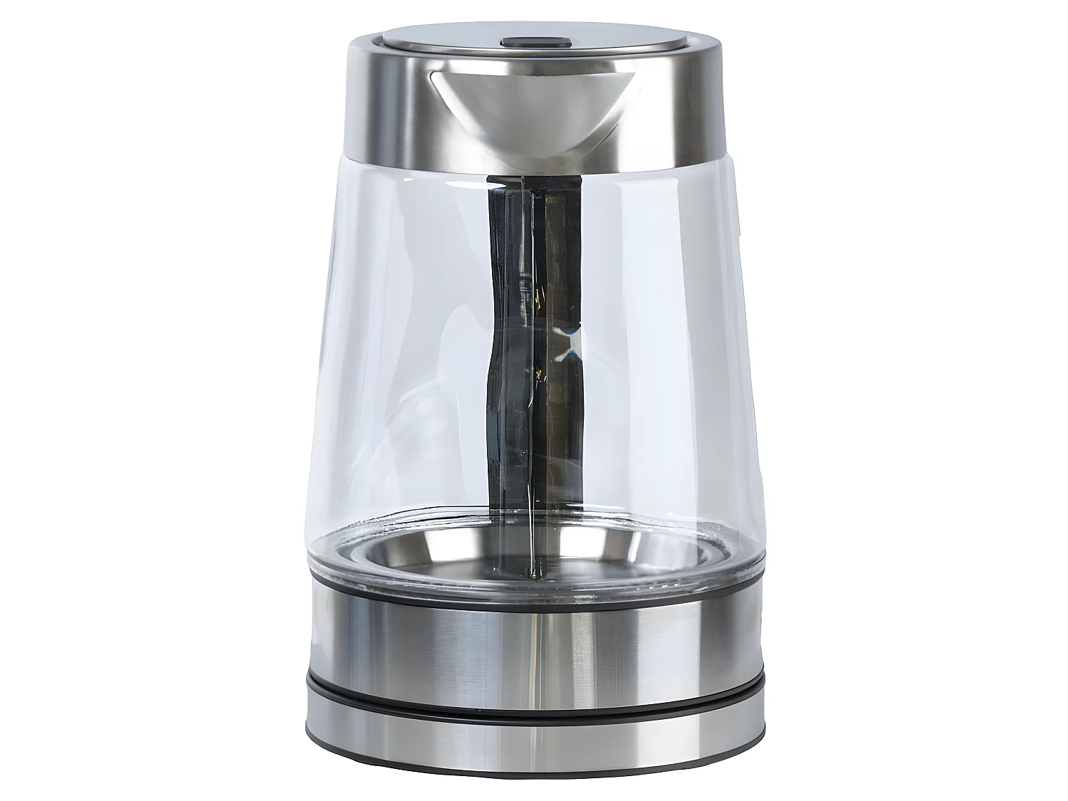 Bouilloire électrique translucide 2L acier chromé et verre - LUXIO