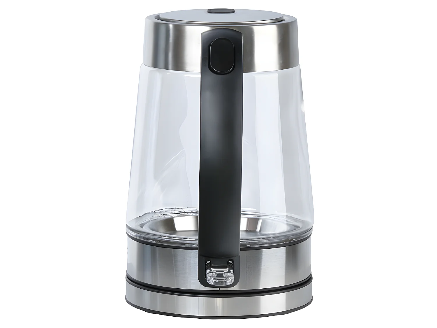 Bouilloire électrique translucide 2L acier chromé et verre - LUXIO