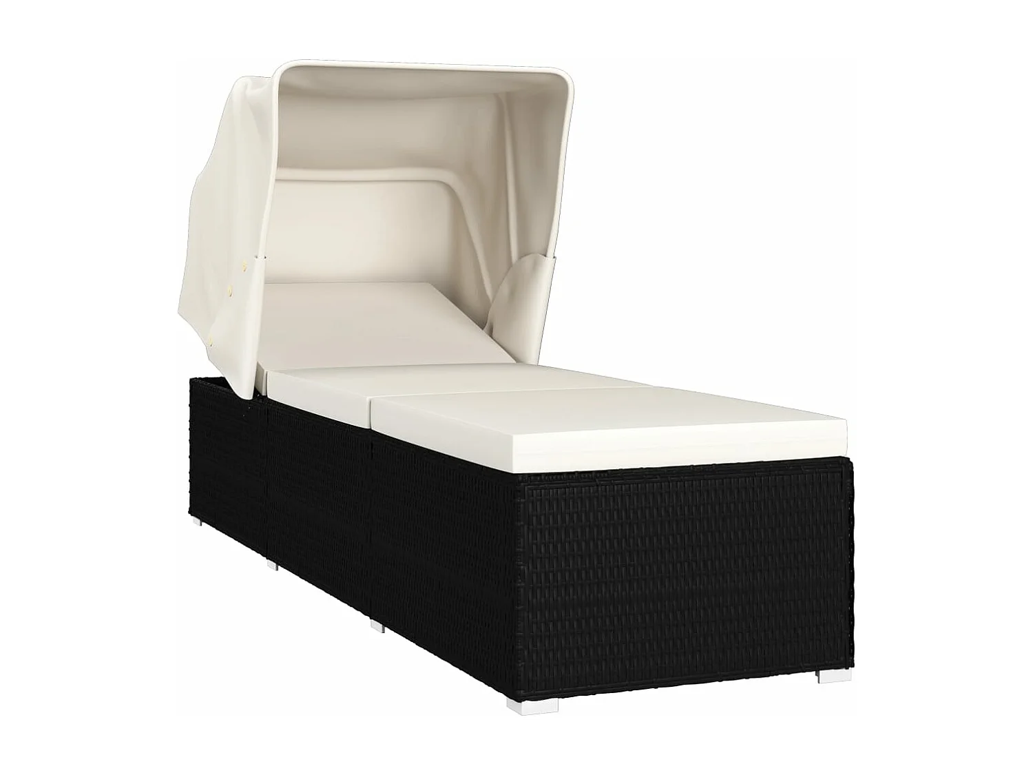 Transat chaise longue bain résine blanche 195 x 60 x 110 cm 02_0012272