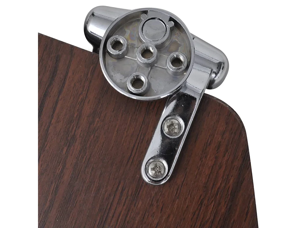 Siège de toilette abattant effet bois marron 45 x 36 x 5 cm 02_0002877