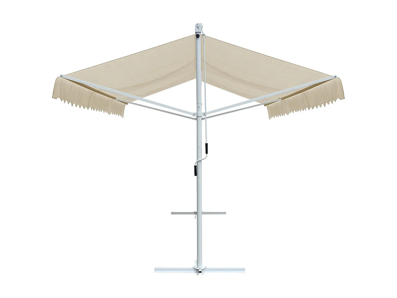 Auvent sur pied 500 crème 500 x 300 x 300 cm 02_0007481