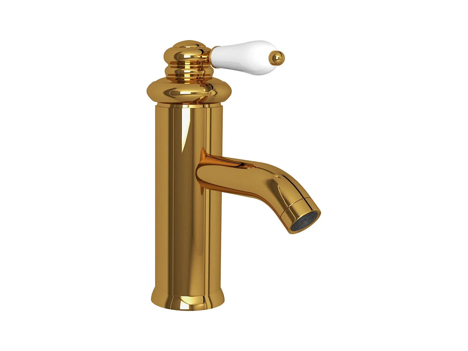 Torneira para pia de banheiro, torneira para pia, misturador de banheiro, água, ambiente interno, 18 cm, dourado 02_0003517