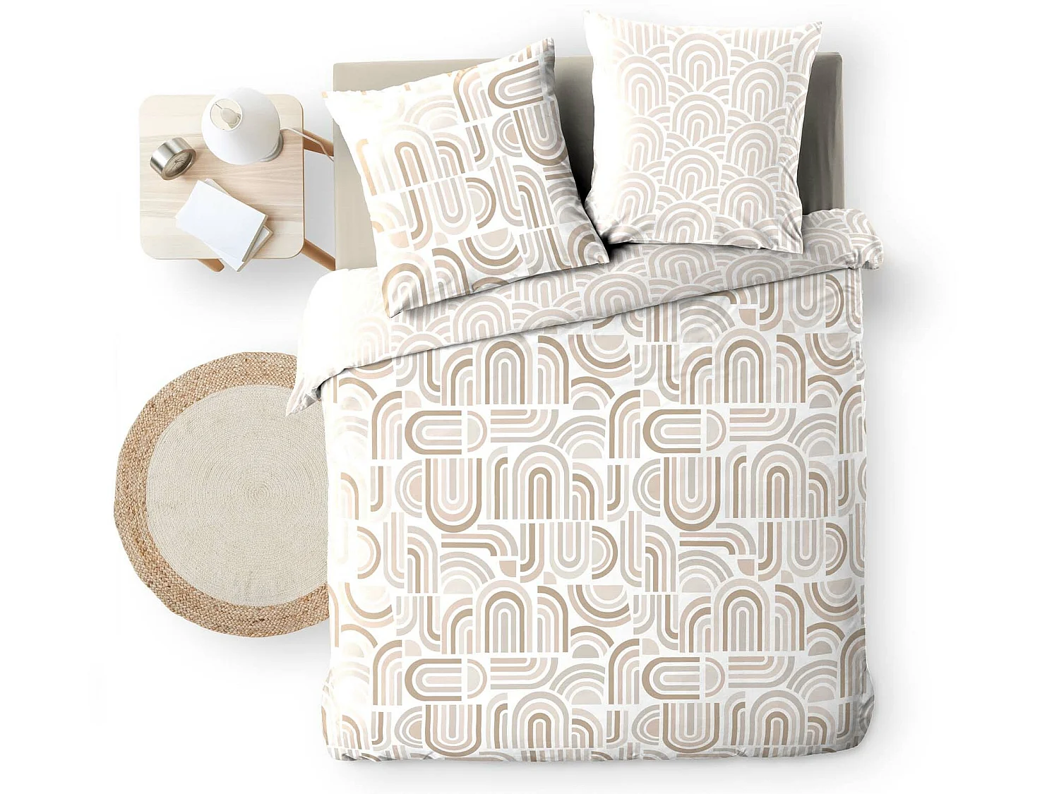 Housse couette + taies 220 x 240 cm Pandore