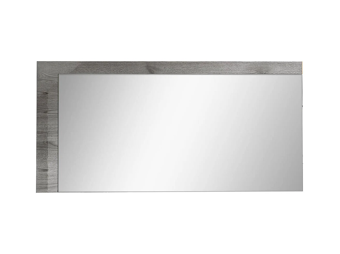 NAKTAM - Miroir Longueur 150cm Aspect Chêne Gris Laqué