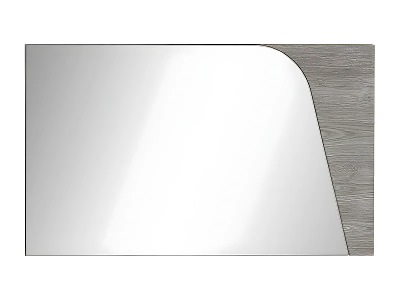 ABBY - Miroir Rectangulaire avec Cadre Aspect Bois