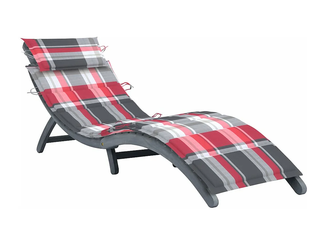 Transat chaise longue bain bois marron 92 x 55 x 20 cm 02_0012464