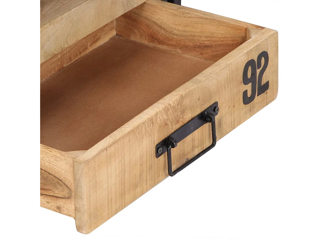 Mueble TV Buffet TV diseño práctico 100 cm madera maciza de mango 2502272