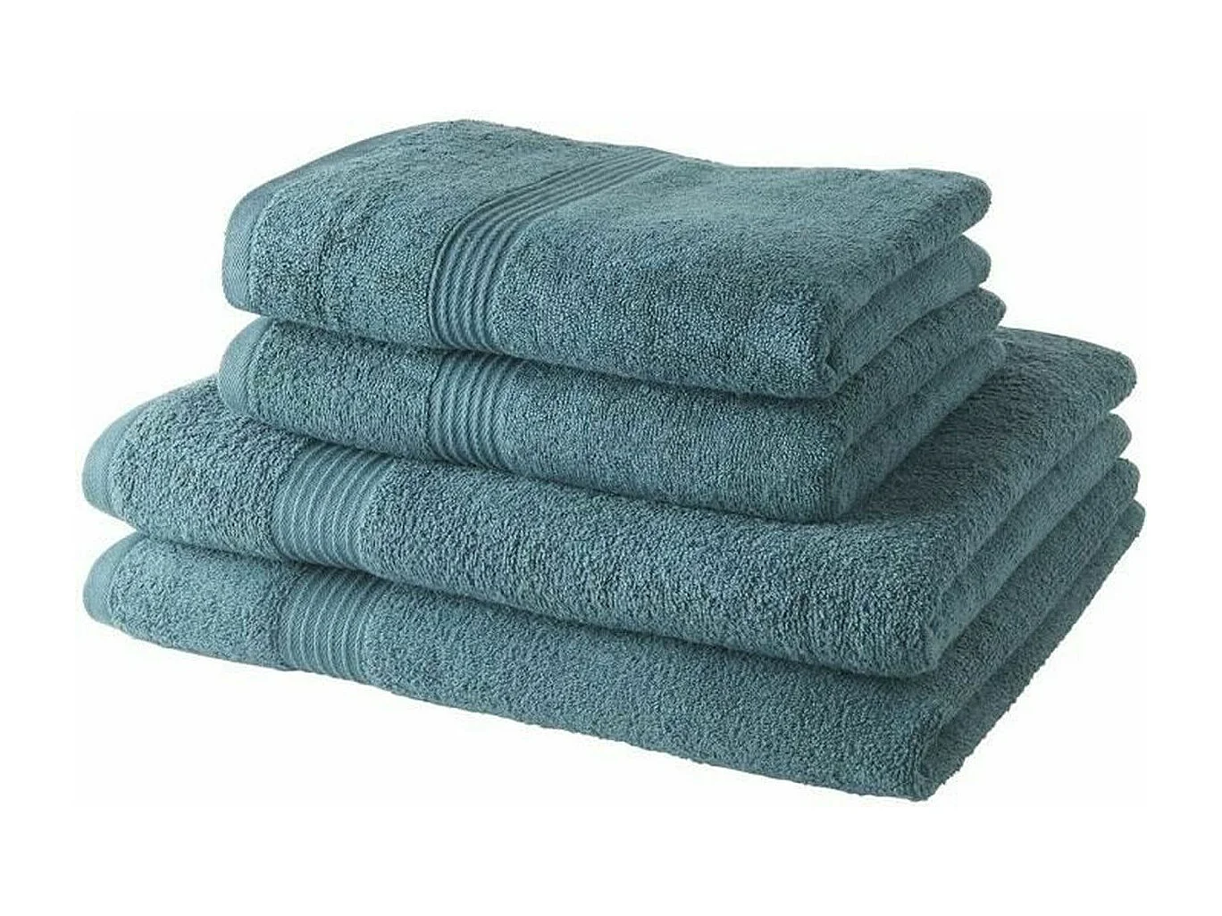 2 Serviettes de bain 50 x 90 + 2 Draps de bain 70 x 130