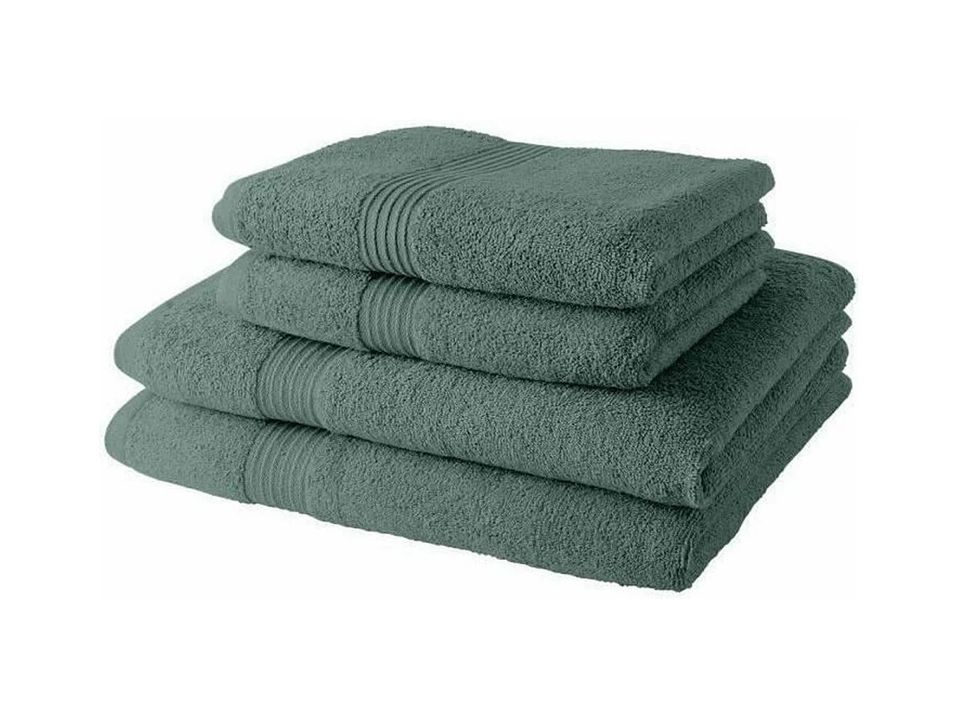 2 Serviettes de bain 50 x 90 + 2 Draps de bain 70 x 130