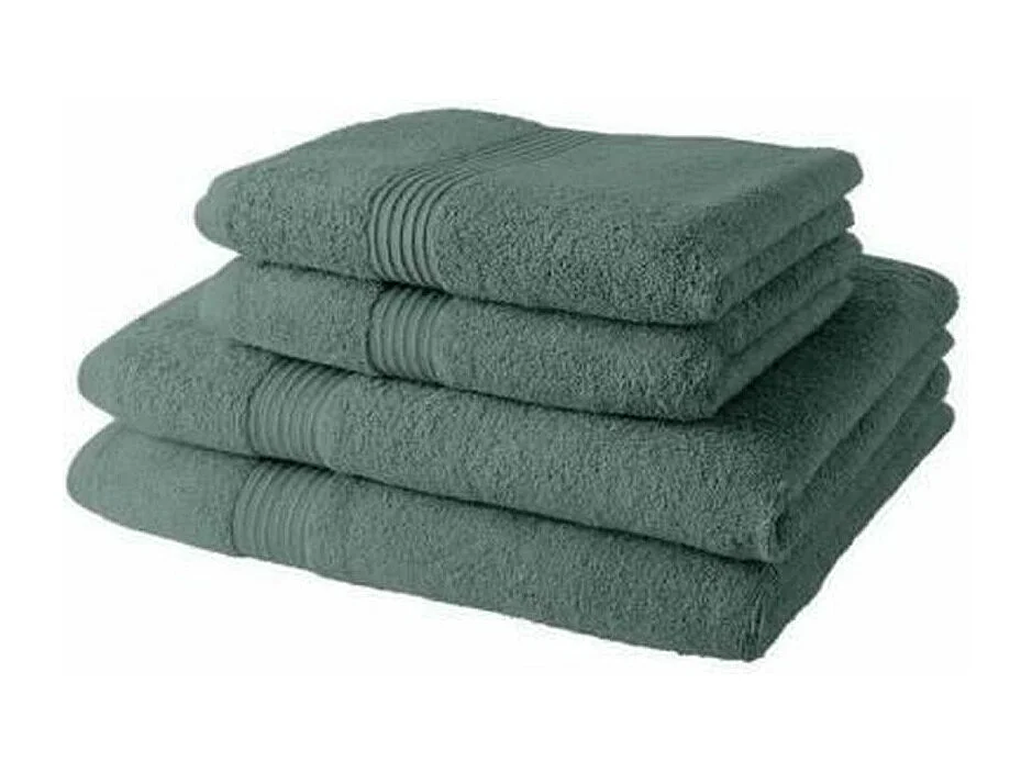 2 Badhanddoeken 50 x 90 + 2 Badlakens 70 x 130 cm