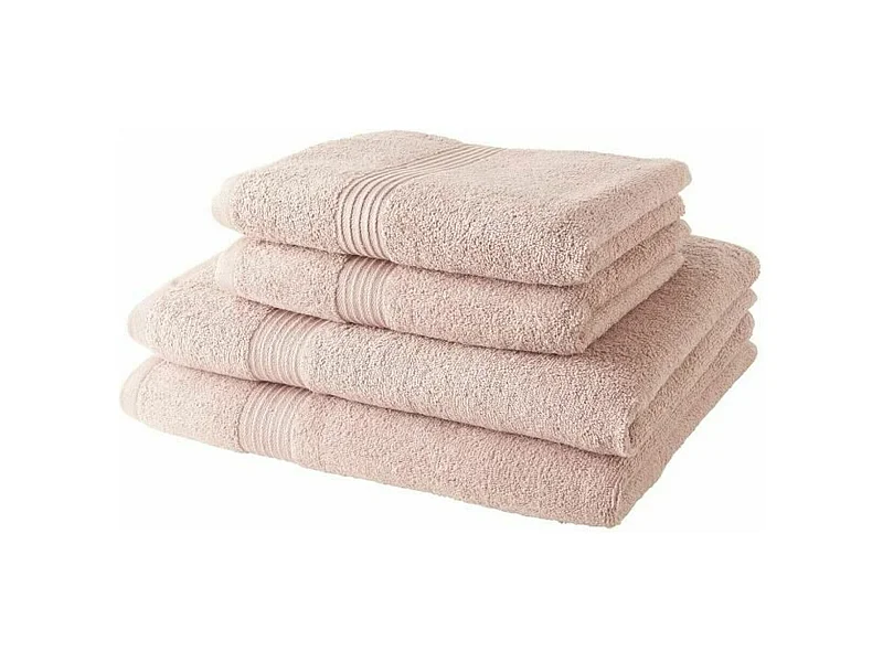 2 Serviettes de toilette 50 x 90 + 2 Draps de bain 70 x 130