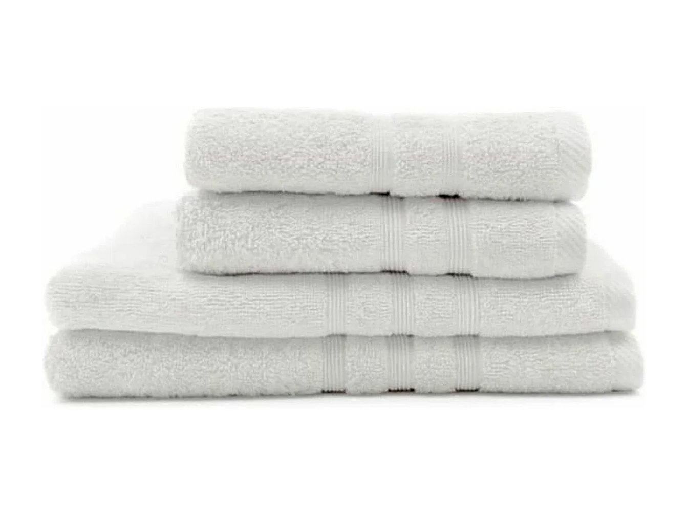 2 Serviettes de bain 50 x 90 + 2 Draps de bain 70 x 130