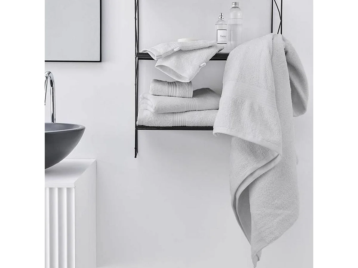 2 Serviettes de bain 50 x 90 + 2 Draps de bain 70 x 130