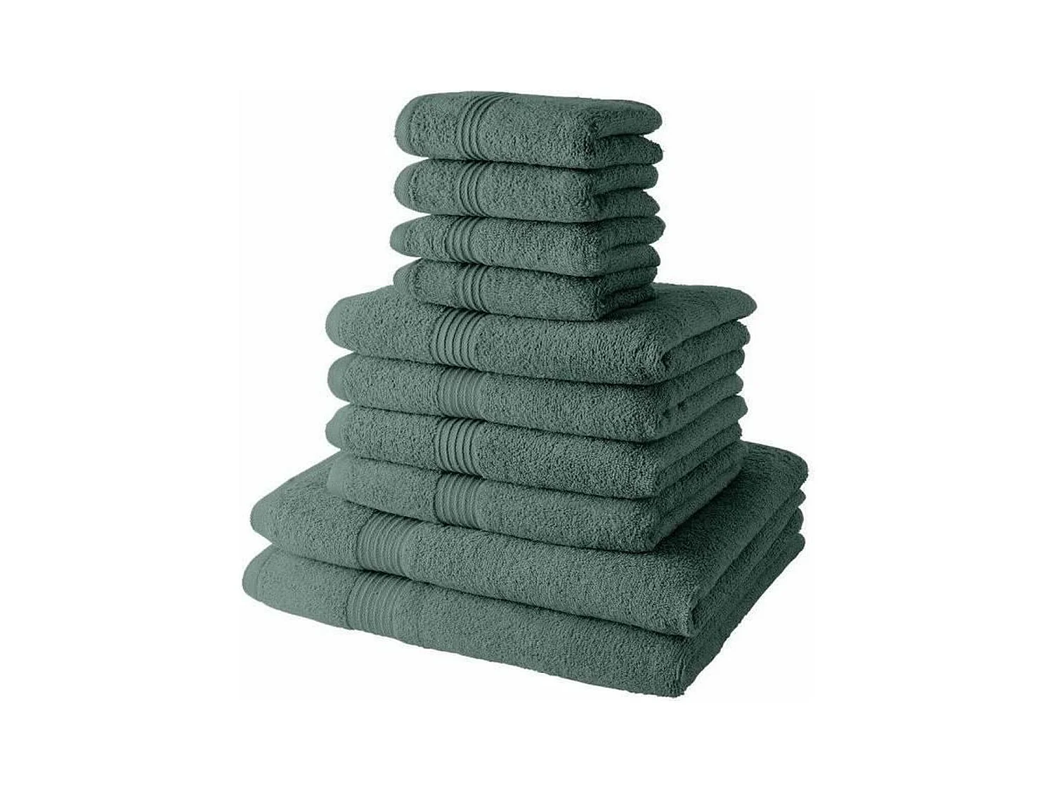 4 Serviettes de bain 30 x 50 + 4 Serviettes de bain 50 x 90 + 2 Draps de bain 70 x 130