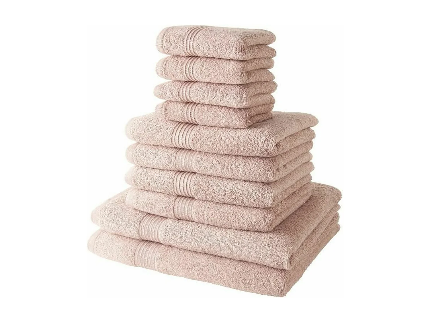 4 Asciugamani Bagno 30 x 50 + 4 Asciugamani Bagno 50 x 90 + 2 Teli Bagno 70 x 130 cm