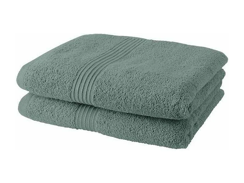 2 asciugamani 50 x 90 cm Celadon