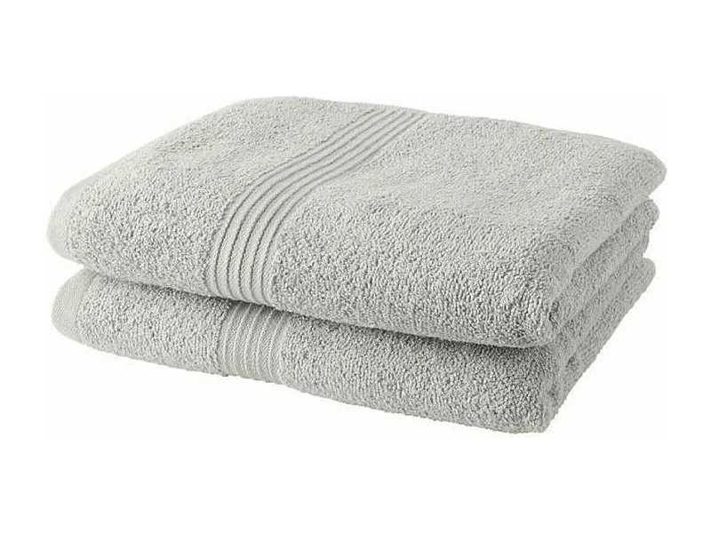 2 handdoeken 50 x 90 cm Krijt