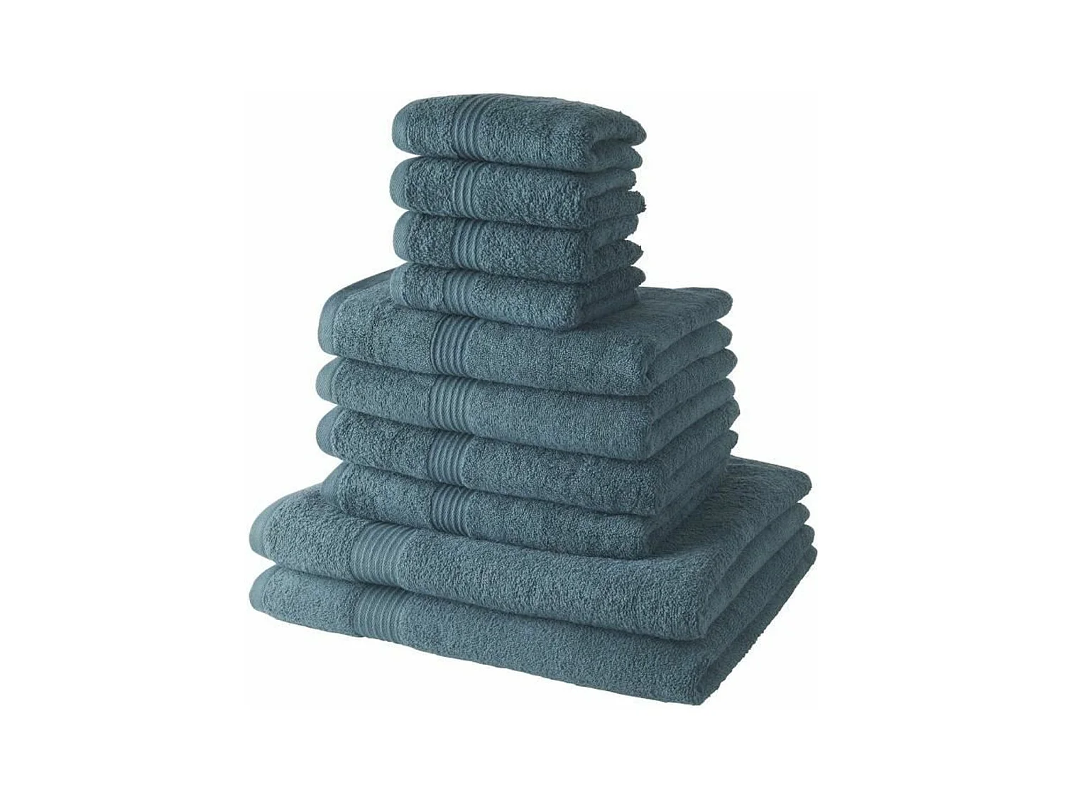 4 Serviettes de bain 30 x 50 + 4 Serviettes de bain 50 x 90 + 2 Draps de bain 70 x 130