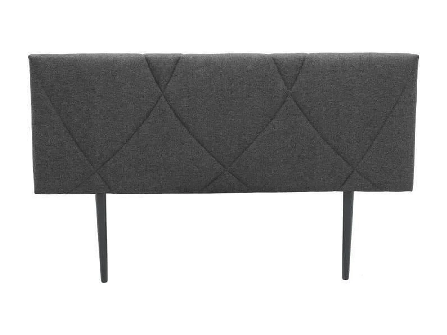 Tête de lit TUDOR - Tissu Anthracite - 162 x 100 x 7 cm