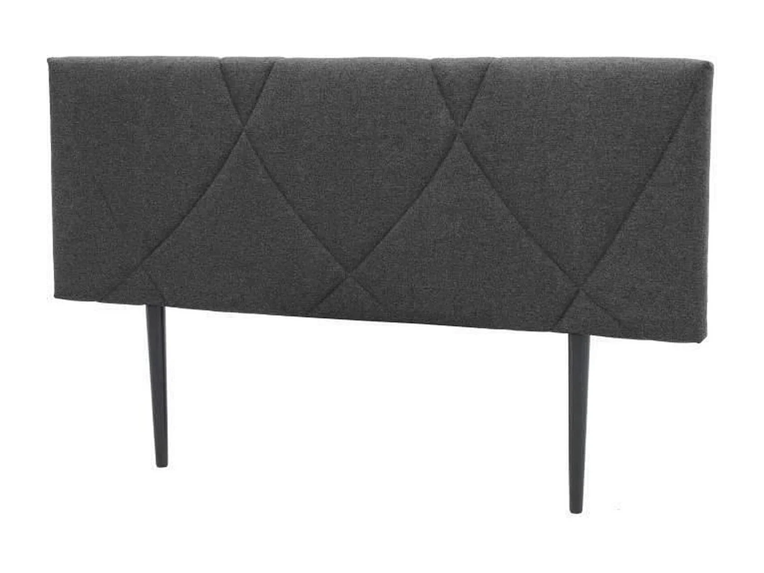 Tête de lit TUDOR - Tissu Anthracite - 162 x 100 x 7 cm