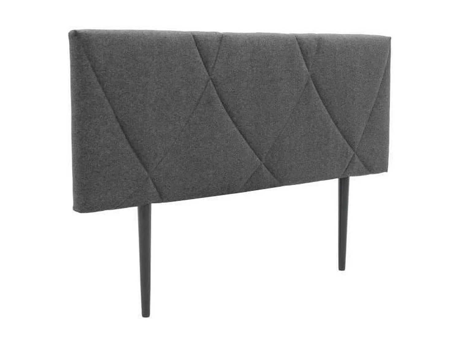 Tête de lit TUDOR - Tissu Anthracite - 162 x 100 x 7 cm