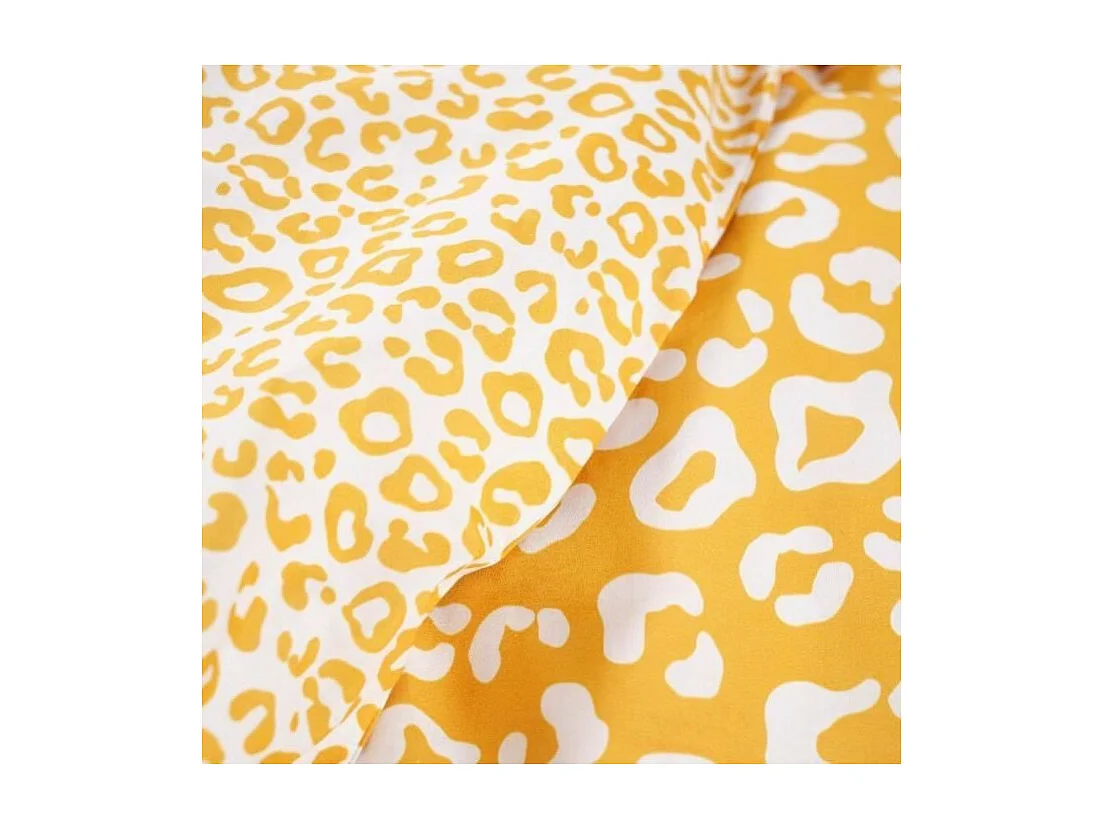 Lustiges Kinderbettwäscheset – 140 x 200 cm – Leopardenmuster