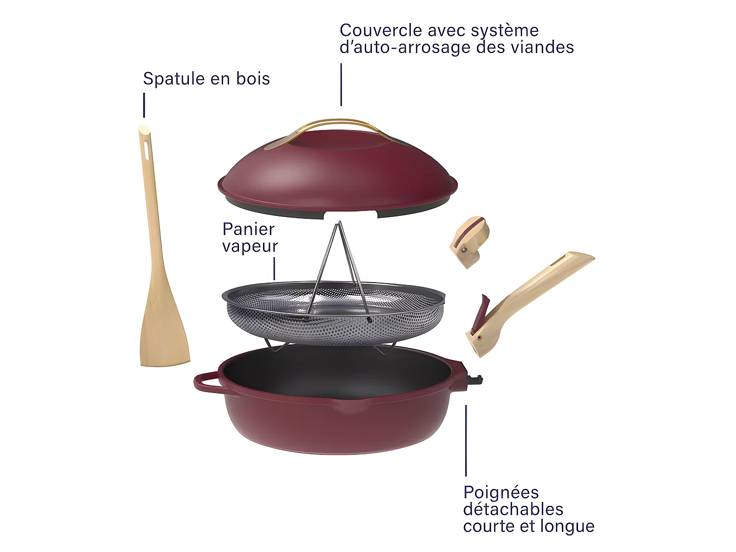 La fabuleuse poele 28 cm rubis