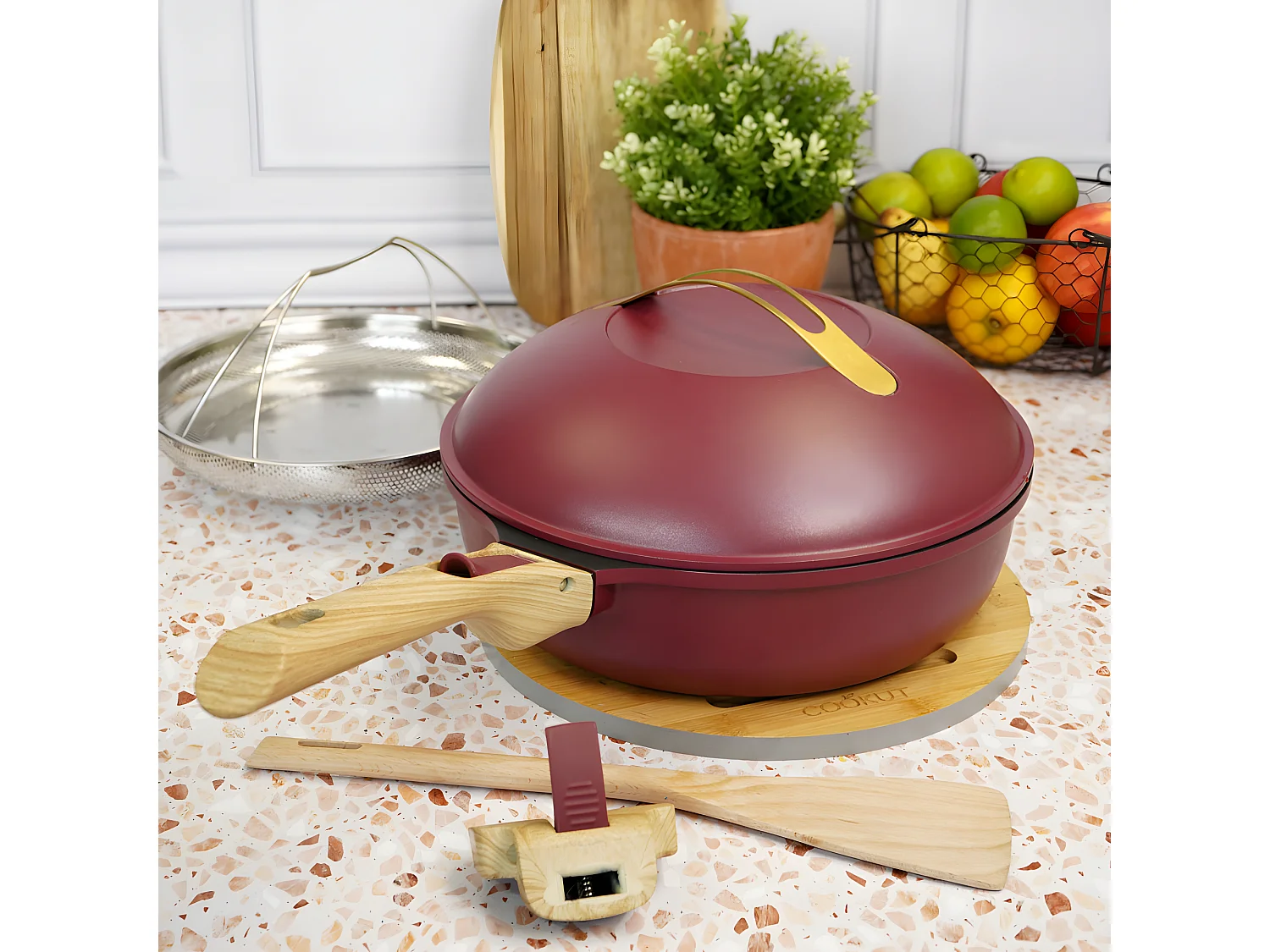 La fabuleuse poele 28 cm rubis