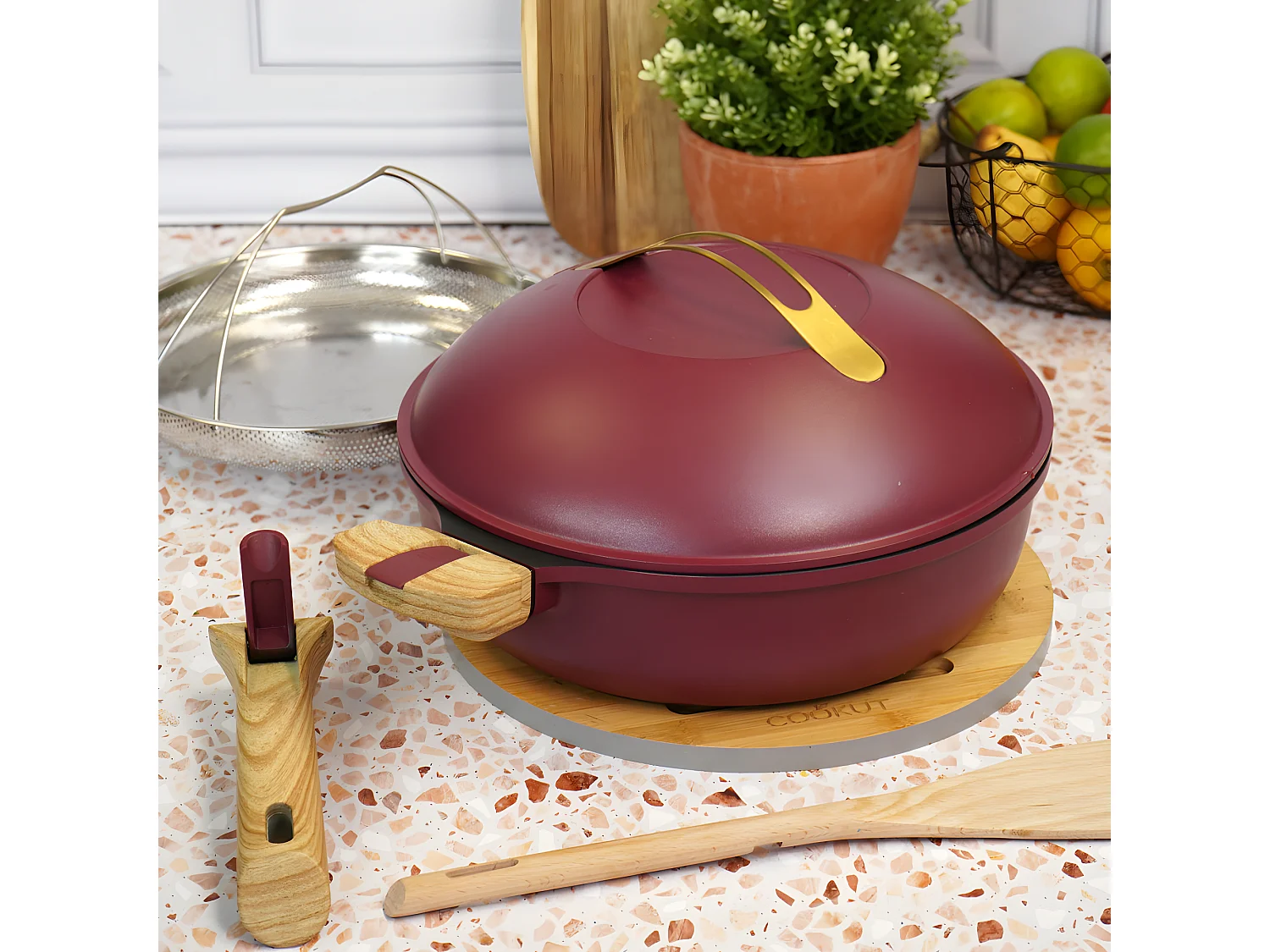 La fabuleuse poele 28 cm rubis