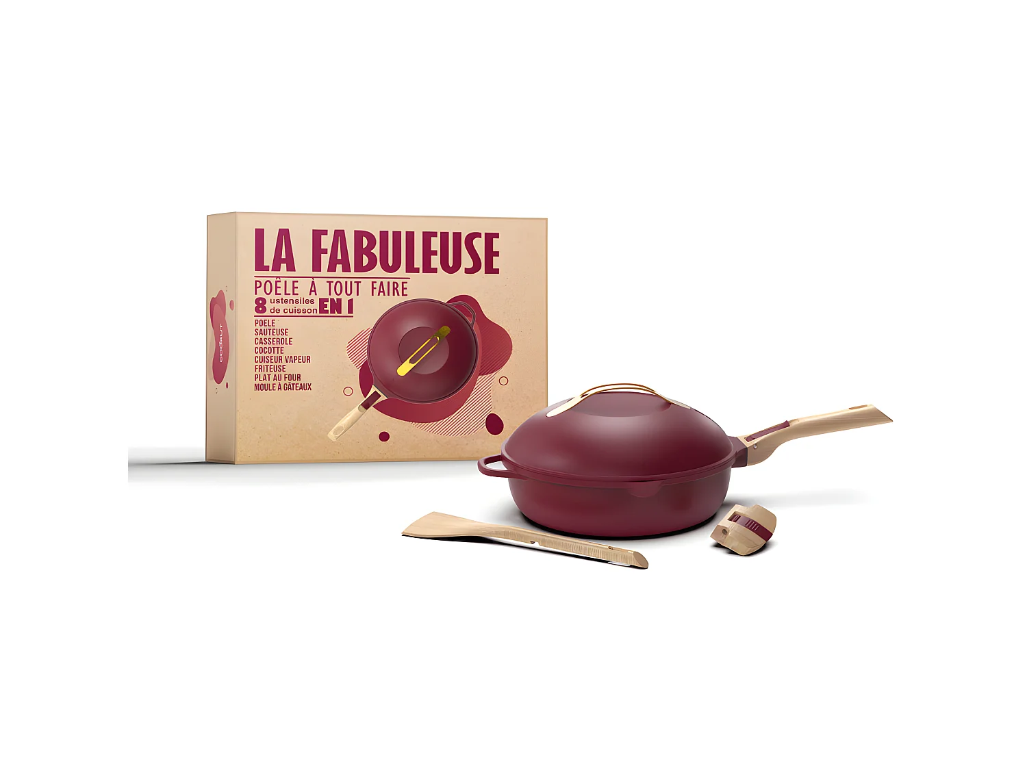 La fabuleuse poele 28 cm rubis