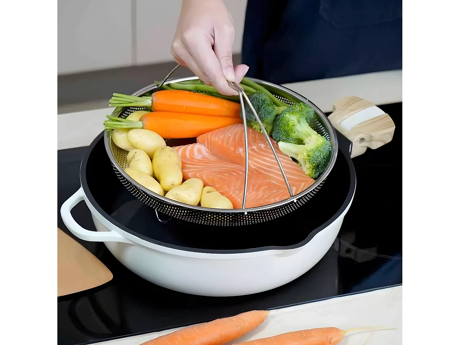 La fabuleuse poêle 8 en 1 meringue 28 cm