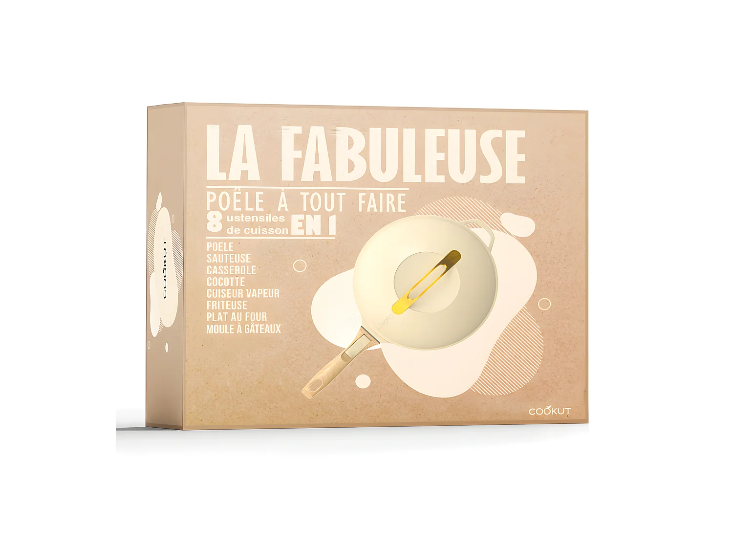 La fabuleuse poêle 8 en 1 meringue 28 cm