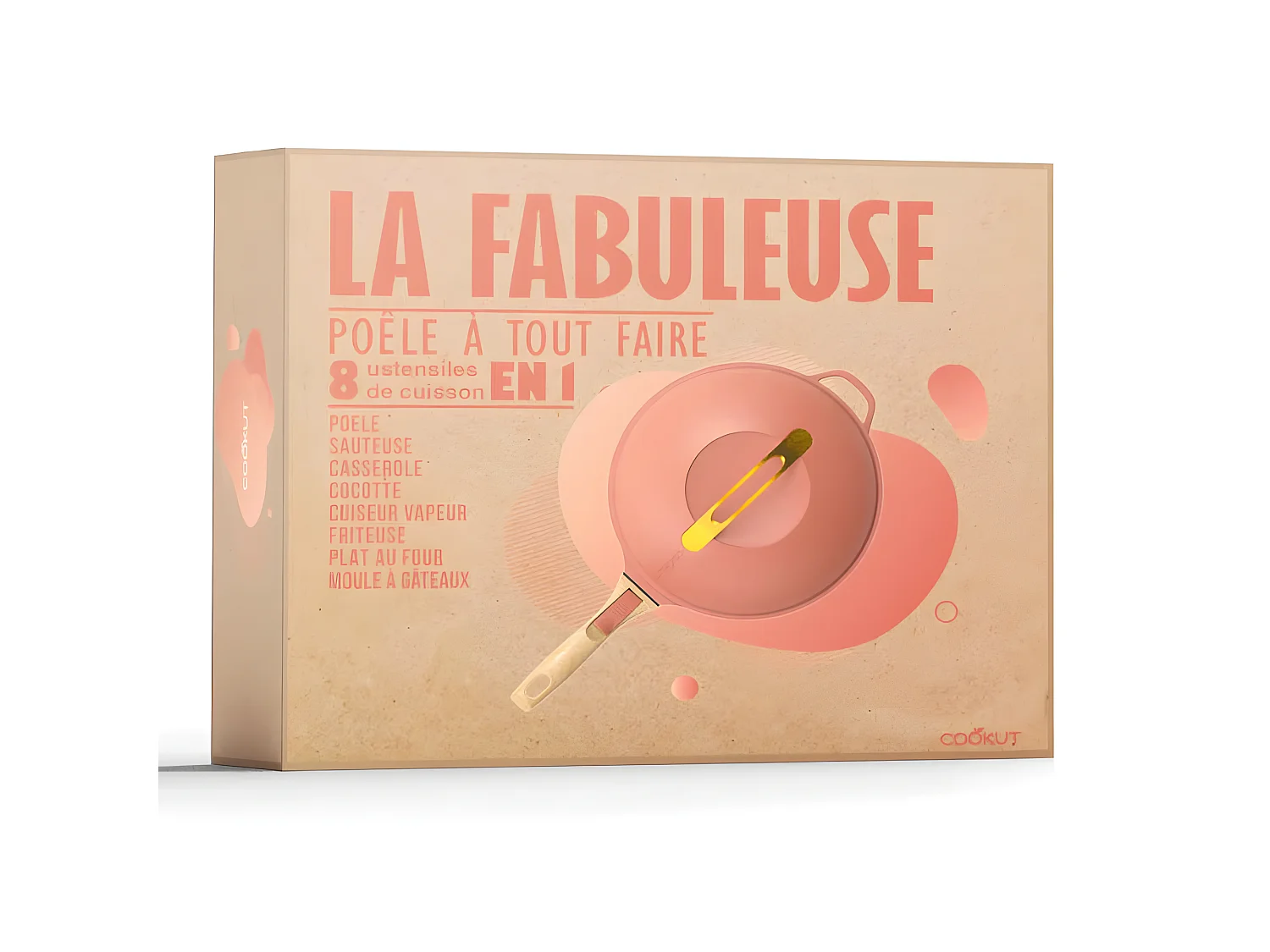La fabuleuse poêle 8 en 1 pivoine 28 cm