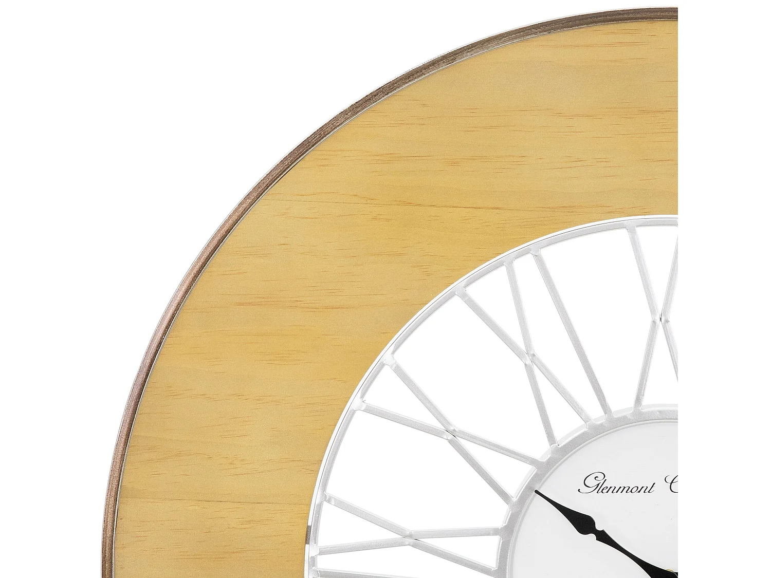 Orologio grande da parete decorativo da salotto in legno retro Alfheim Ø 85 cm