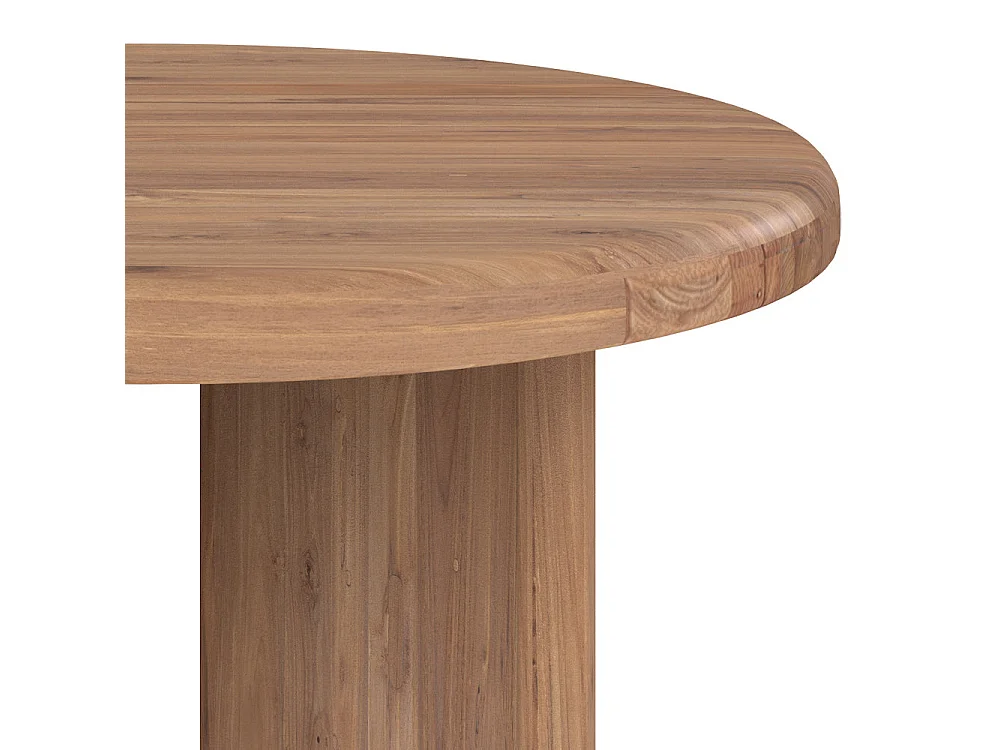 Table basse ronde en bois de teck recyclé D80 cm - Bana