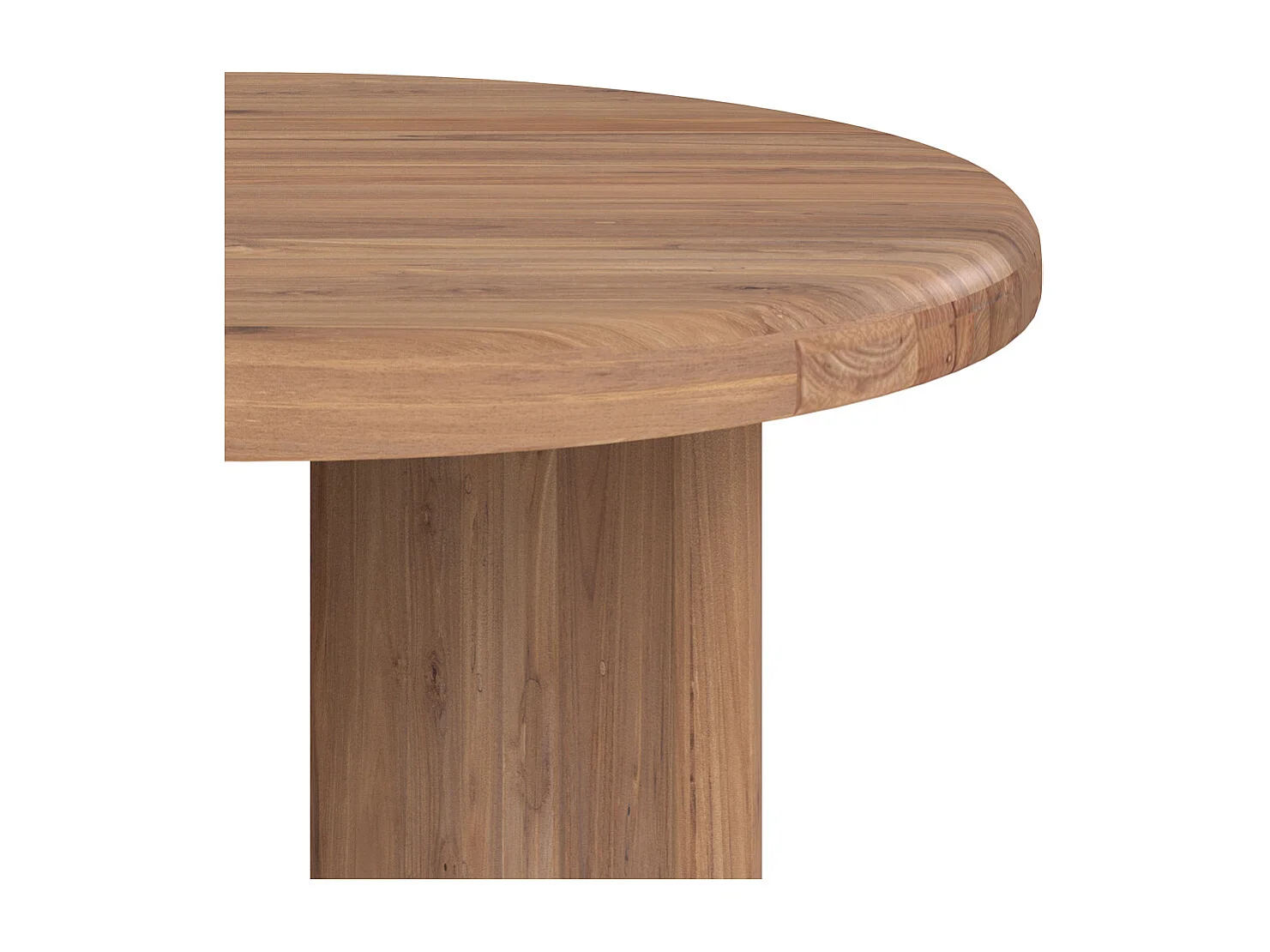 Table basse ronde en bois de teck recyclé D80 cm - Bana