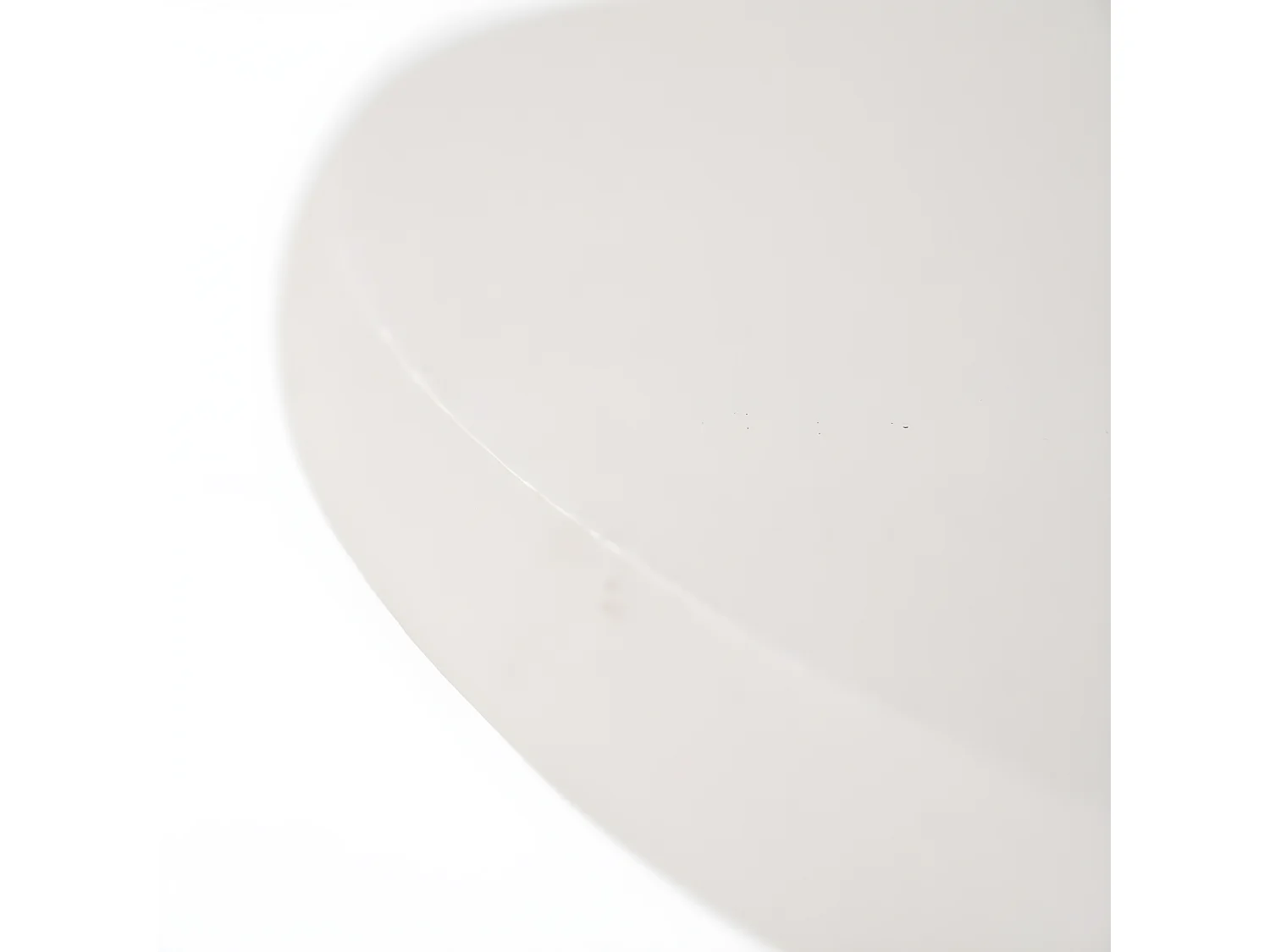 Sten - Table basse en aluminium 57x71cm - Ivoire