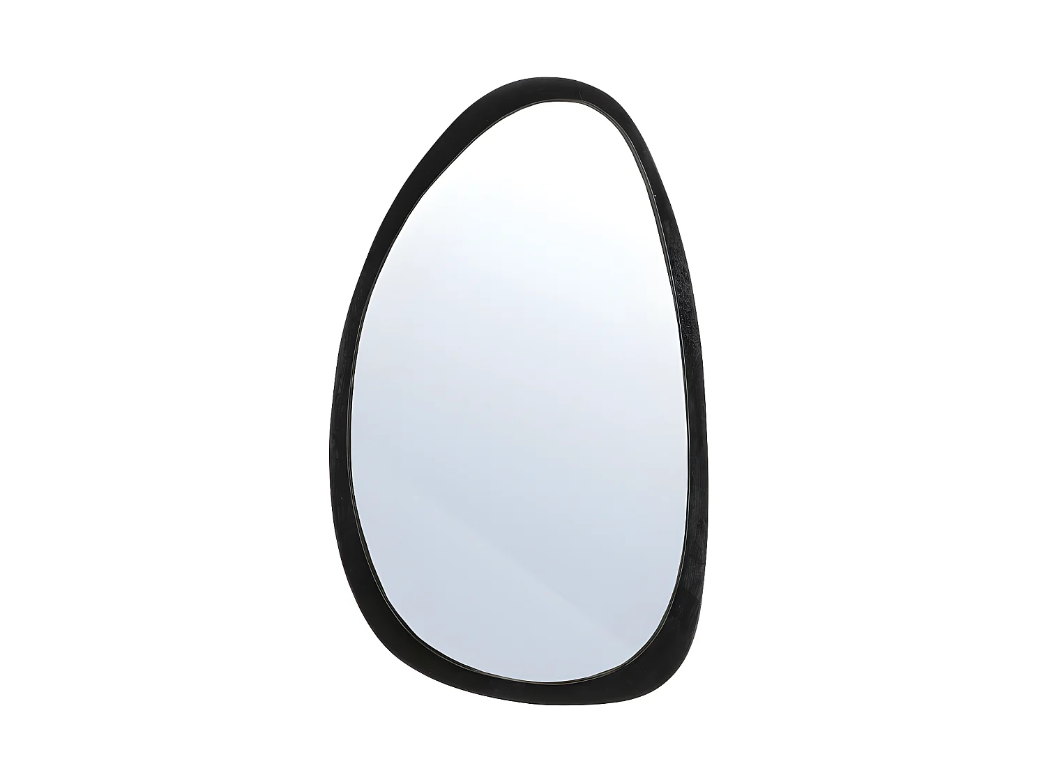 Plecto - Miroir organique en bois - Noir