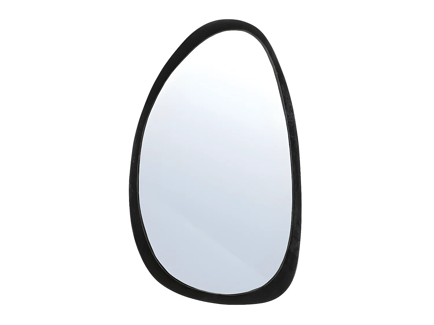 Plecto - Miroir organique en bois - Noir