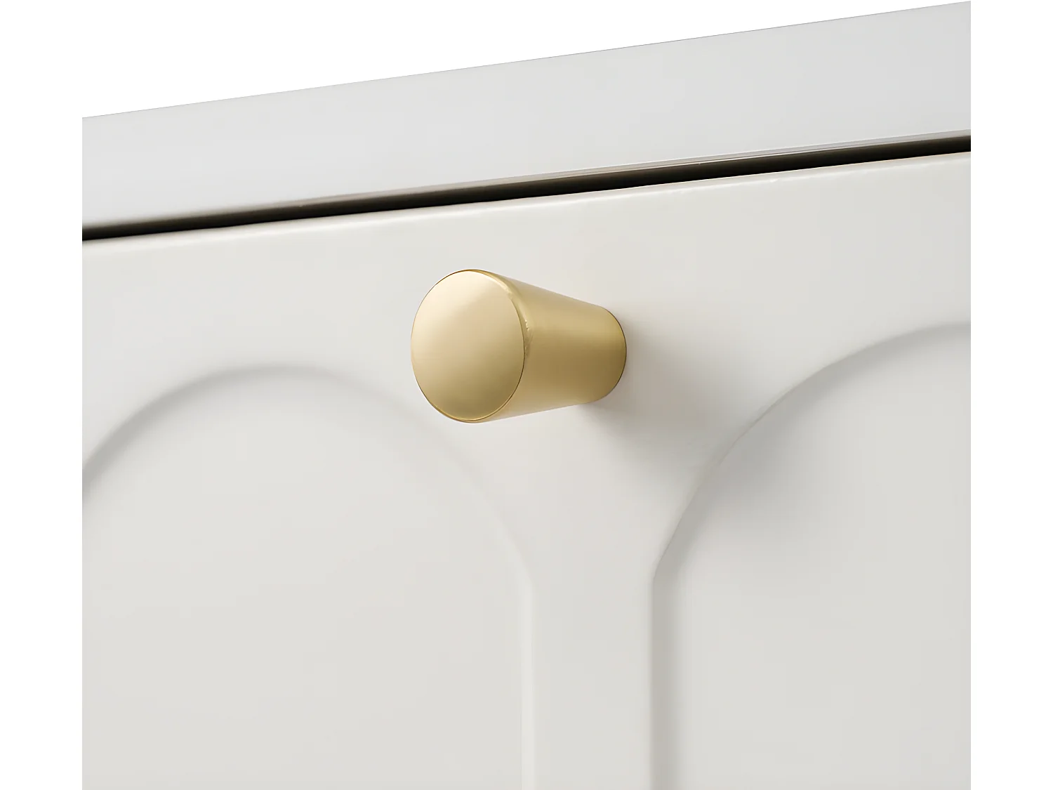 Kaptafel met 2 laden - in spaanplaat - Wit