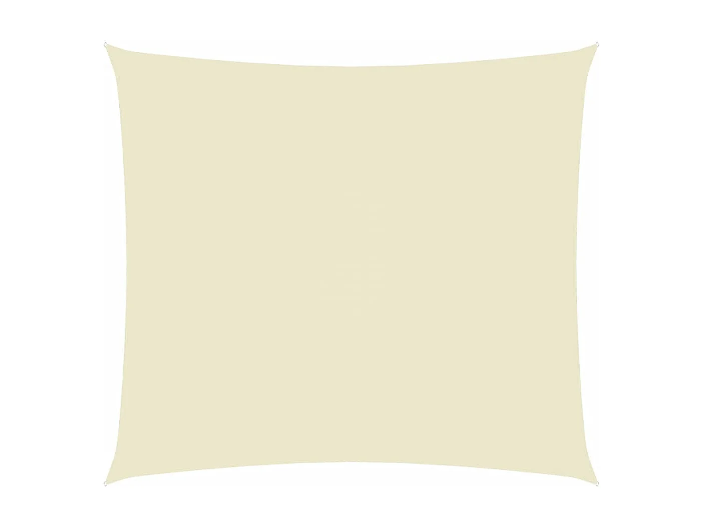 Voile toile d'ombrage parasol tissu crème 400 x 300 x 300 cm 02_0009664