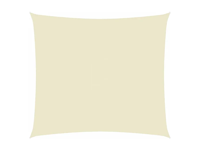 Voile toile d'ombrage parasol tissu crème 400 x 300 x 300 cm 02_0009664