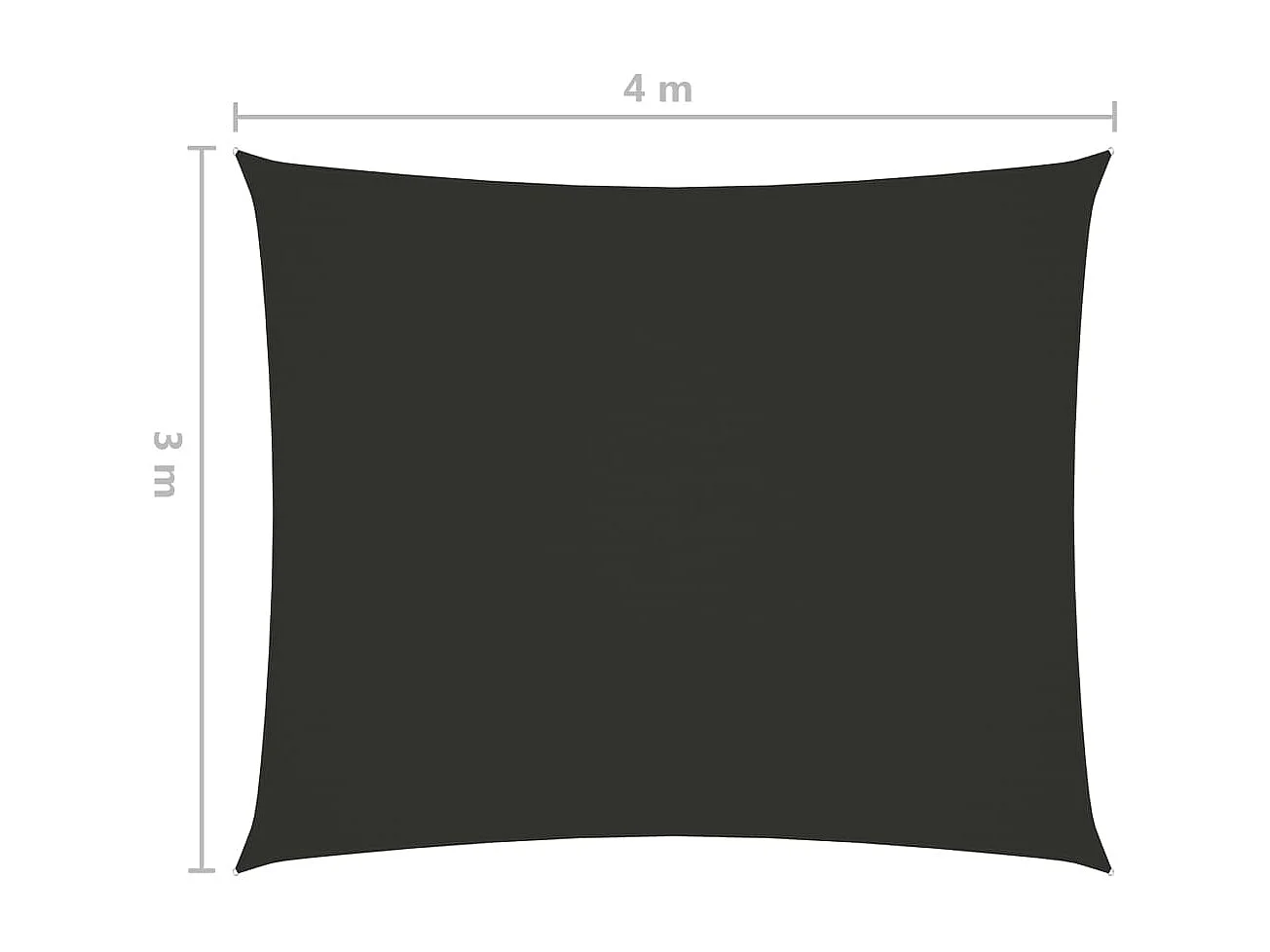 Vela parasole in tessuto oxford rettangolare 3 x 4 m antracite 02_0009661