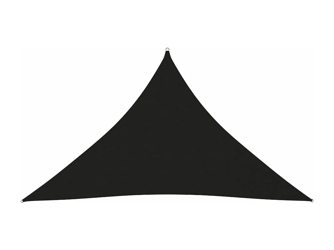 Vela de sombra parasol triangular tela Oxford 5 x 5 x 6 m negro 02_0009918